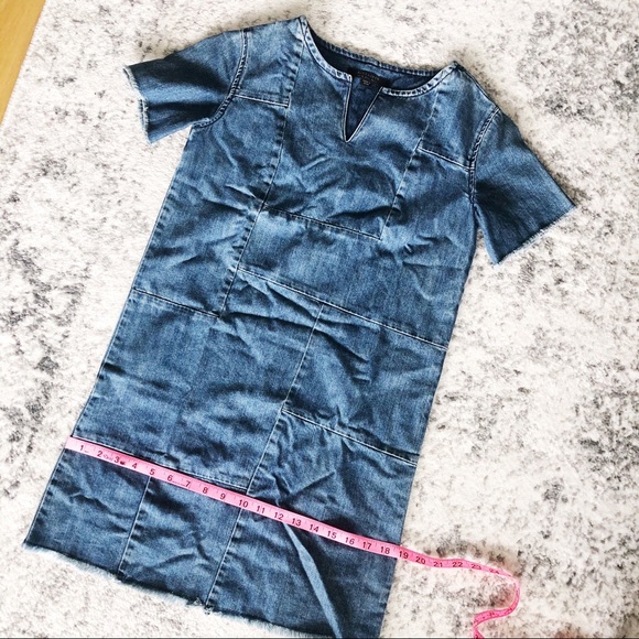 Allsaints Ann Tonal Denim dress size 0 - Picture 7 of 7